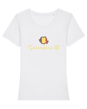 1 Decembrie 1918 Romania Harta Tricolora White