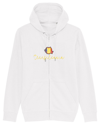Transilvania Romania Harta Tricolora White