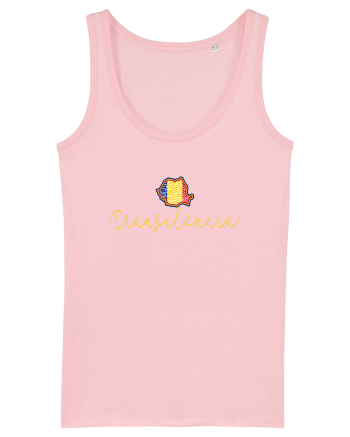 Transilvania Romania Harta Tricolora Cotton Pink