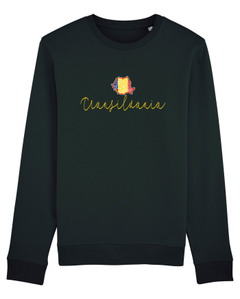 Transilvania Romania Harta Tricolora Black