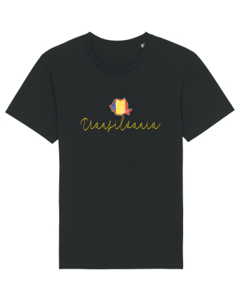 Transilvania Romania Harta Tricolora Black