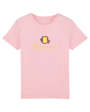 Oltenia Romania Harta Tricolora Cotton Pink