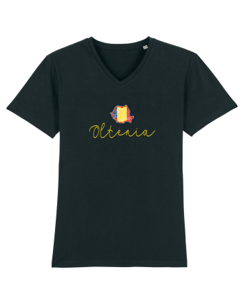 Oltenia Romania Harta Tricolora Black