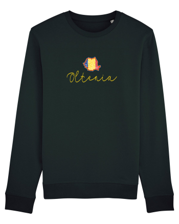 Oltenia Romania Harta Tricolora Black