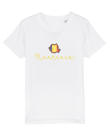 Muntenia Romania Harta Tricolora White