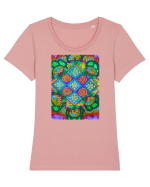 Loc numit acasa Tricou mânecă scurtă guler larg fitted Damă Expresser