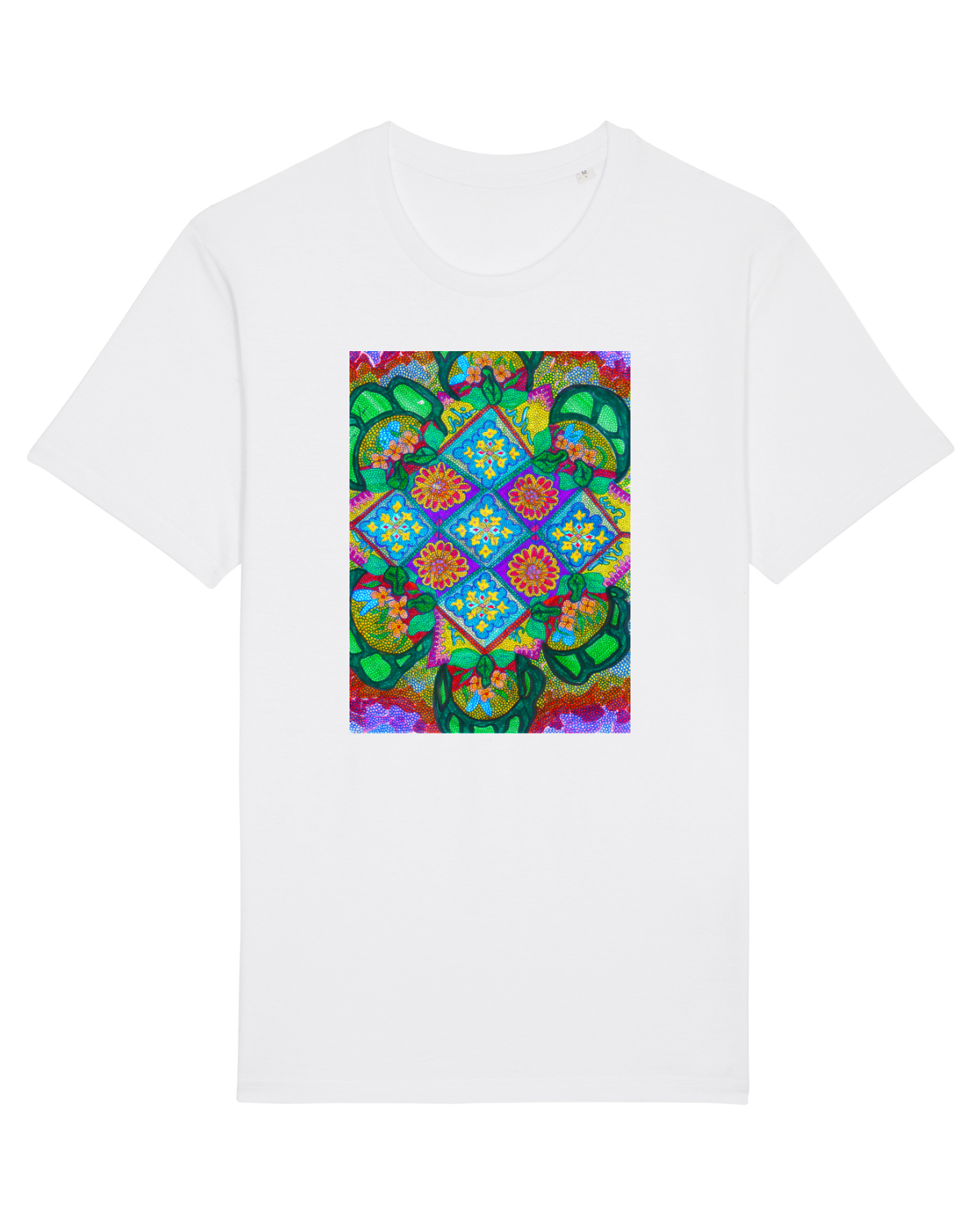 Tricou mânecă scurtă Unisex Rocker White