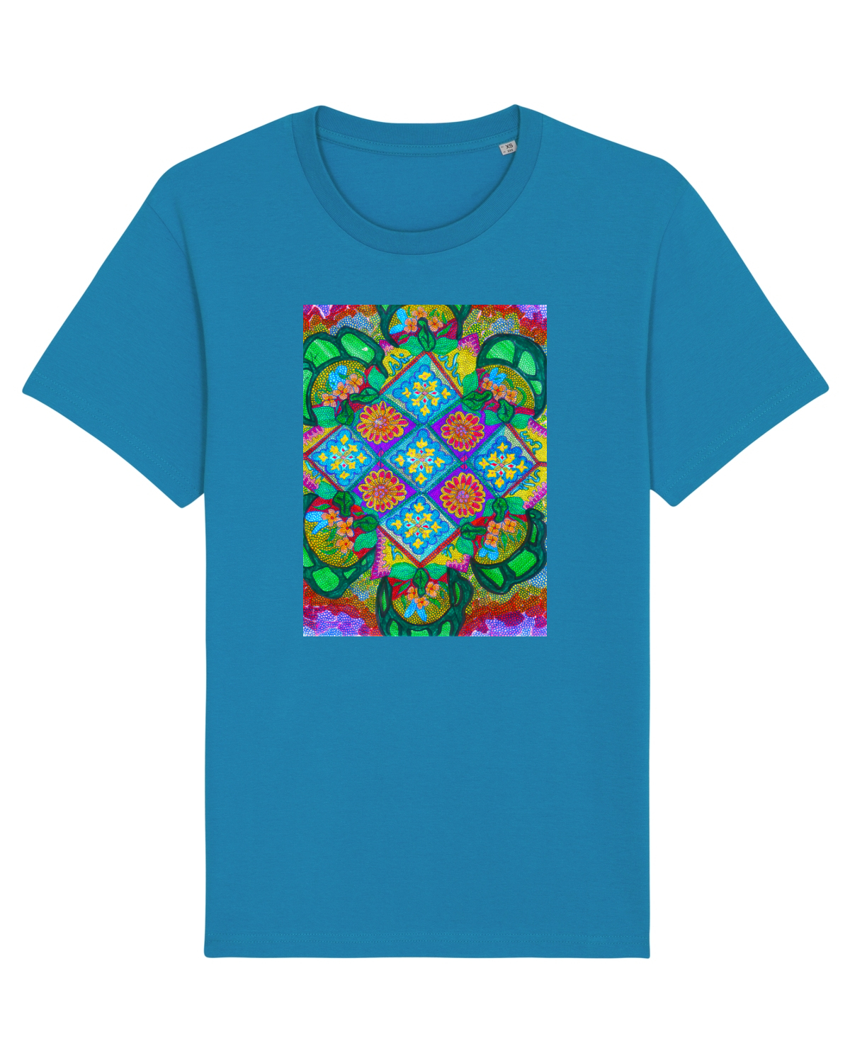 Tricou mânecă scurtă Unisex Rocker Azur