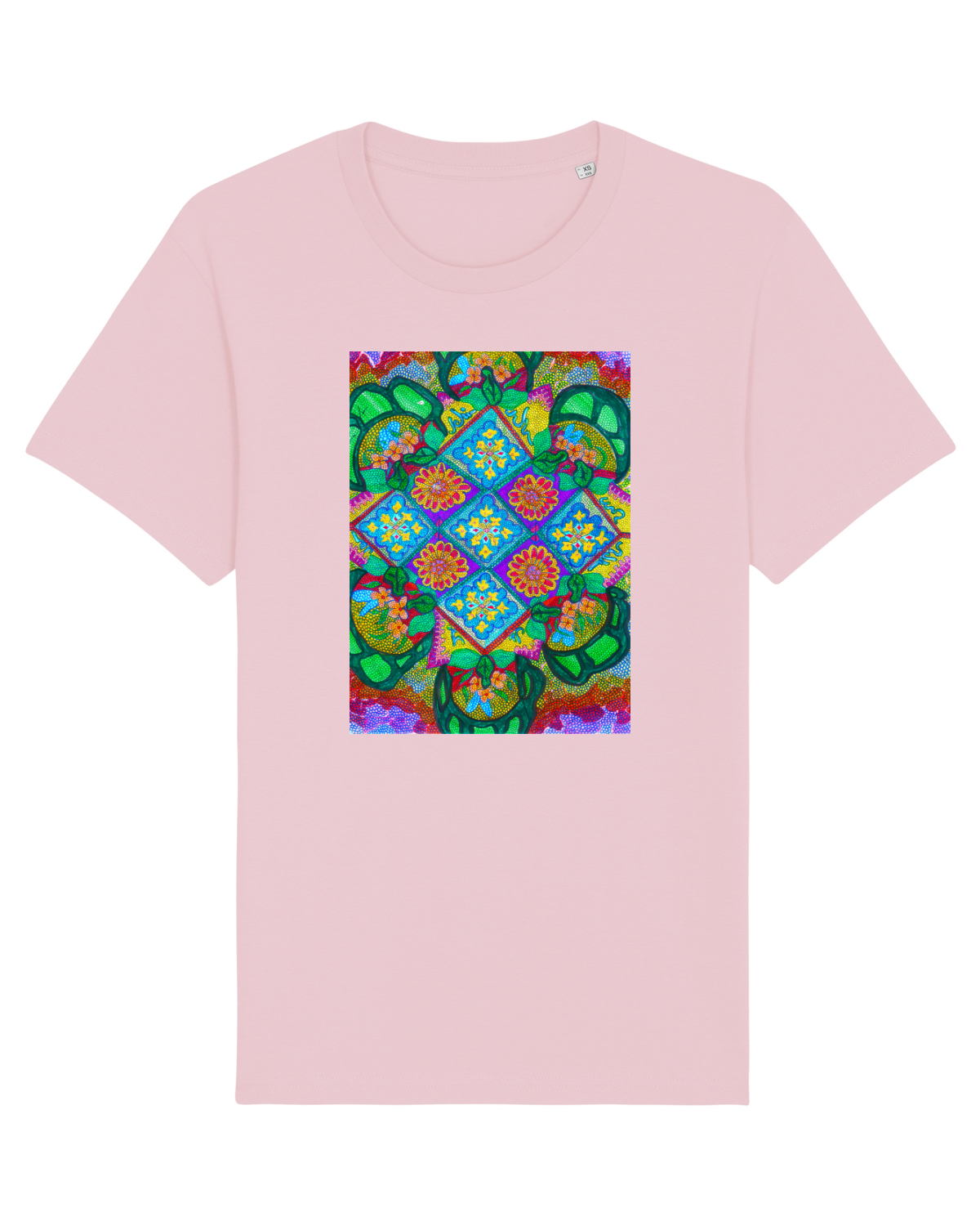Tricou mânecă scurtă Unisex Rocker Cotton Pink