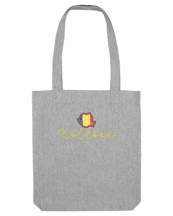 Moldova Romania Harta Tricolora Heather Grey
