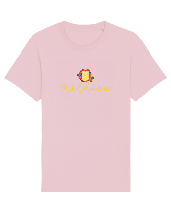 Moldova Romania Harta Tricolora Cotton Pink