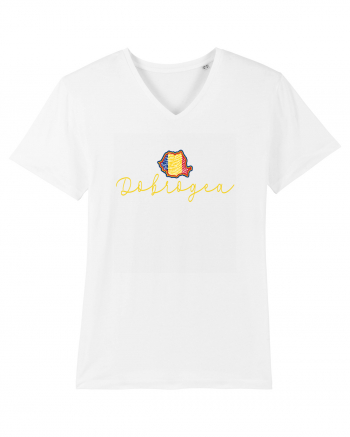 Dobrogea Romania Harta Tricolora White