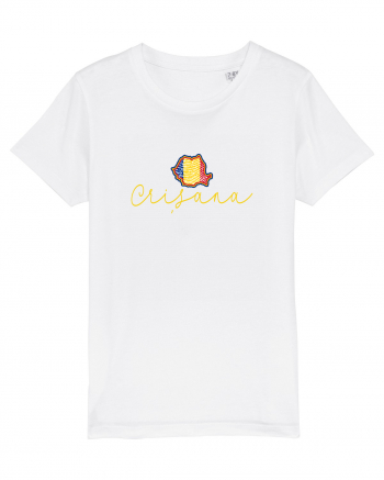 Crisana Romania Harta Tricolora White