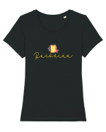 Bucovina Romania Harta Tricolora Tricou mânecă scurtă guler larg fitted Damă Expresser