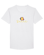 Banat Romania Harta Tricolora Tricou mânecă scurtă guler larg Bărbat Skater