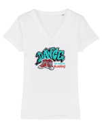 dance shoes Tricou mânecă scurtă guler V Damă Evoker