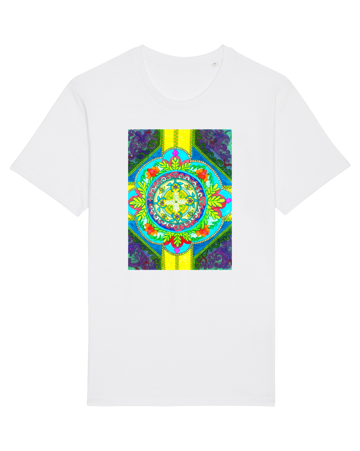 Tricou mânecă scurtă Unisex Rocker White