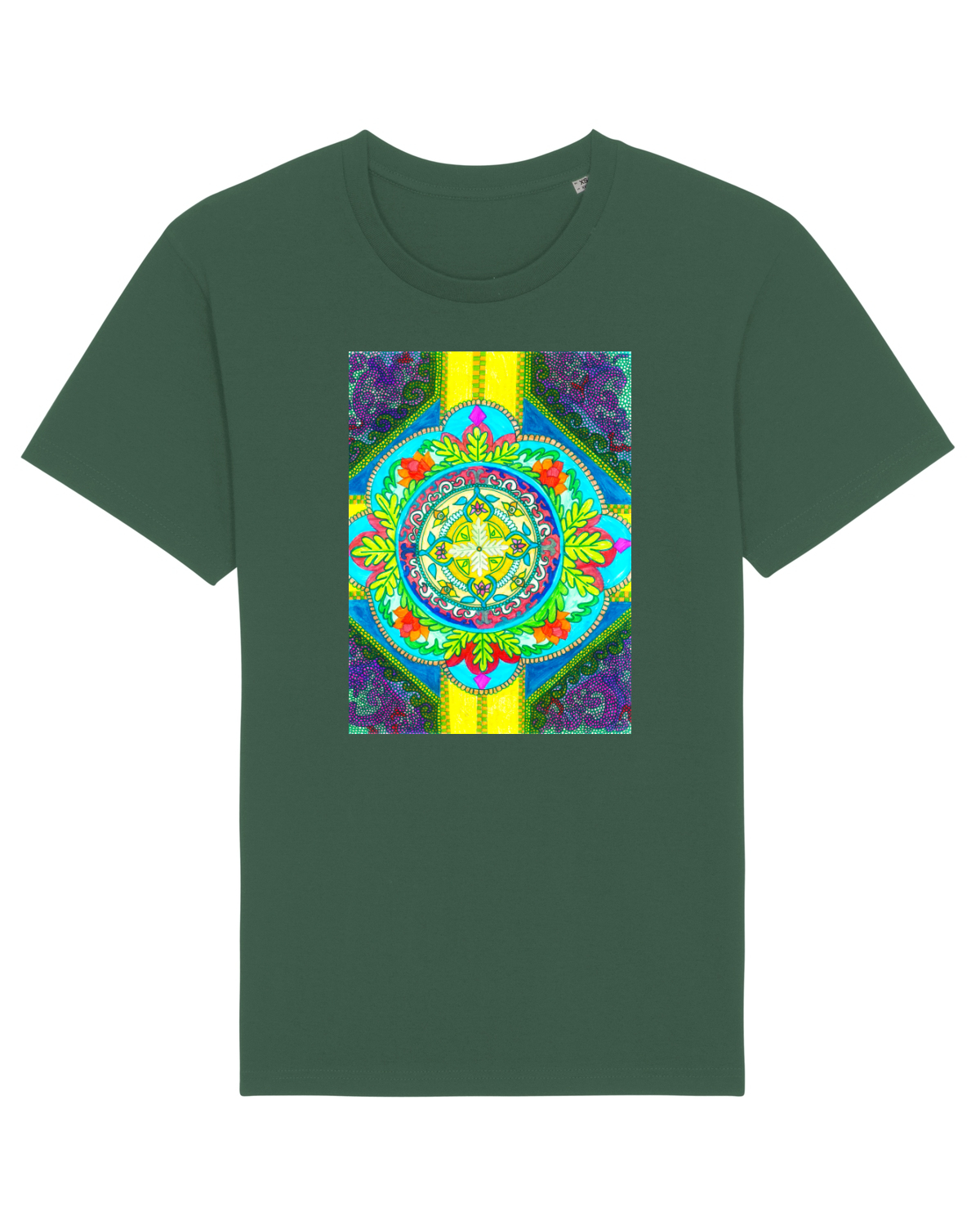 Tricou mânecă scurtă Unisex Rocker Bottle Green