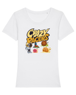 crazy racers Tricou mânecă scurtă guler larg fitted Damă Expresser