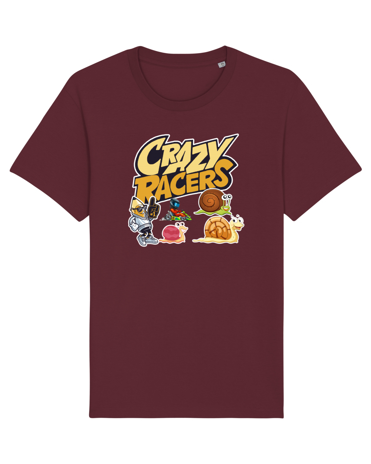 Tricou mânecă scurtă Unisex Rocker Burgundy