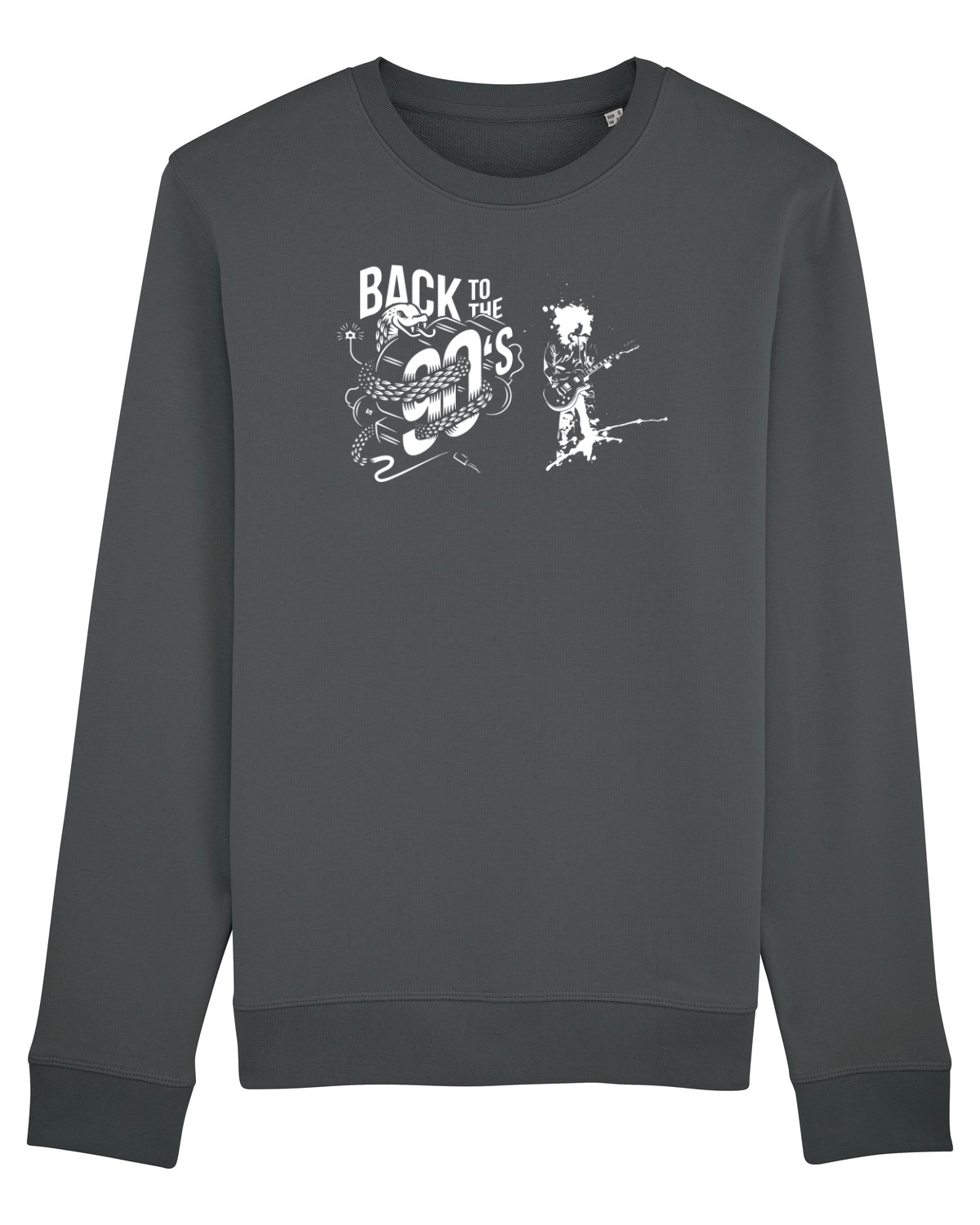 Bluză mânecă lungă Unisex Rise Anthracite