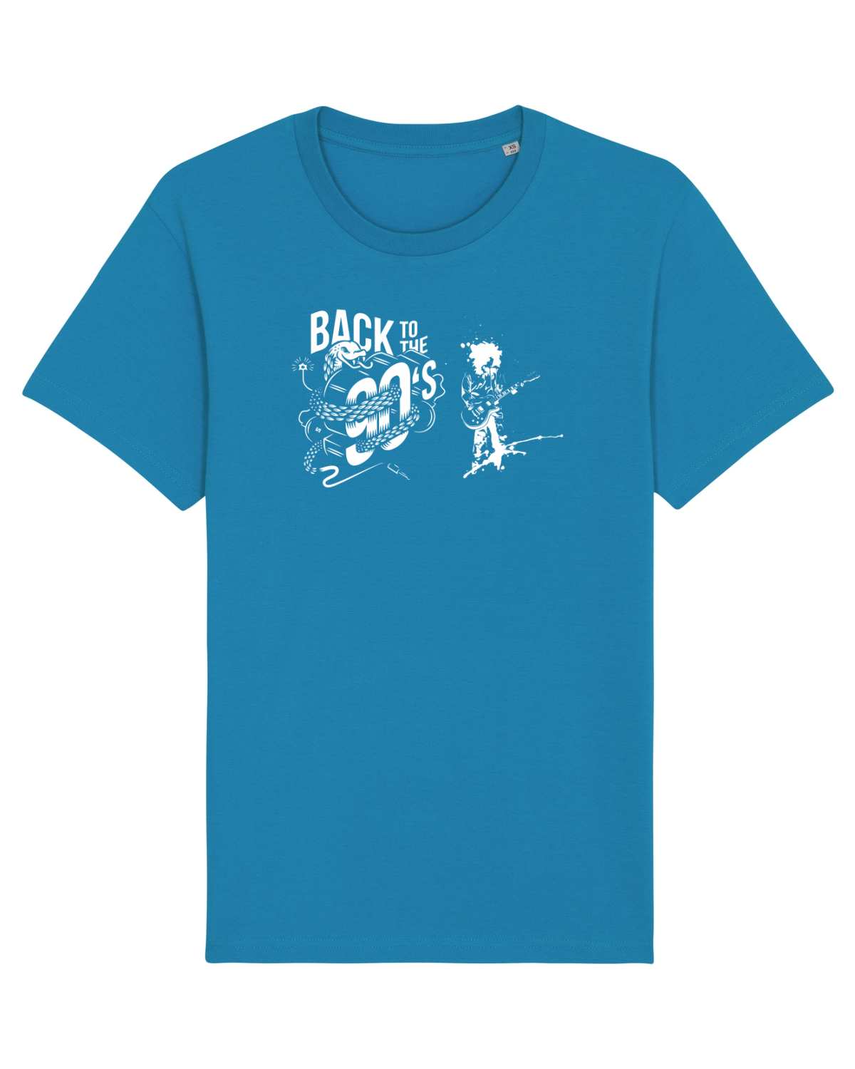 Tricou mânecă scurtă Unisex Rocker Azur