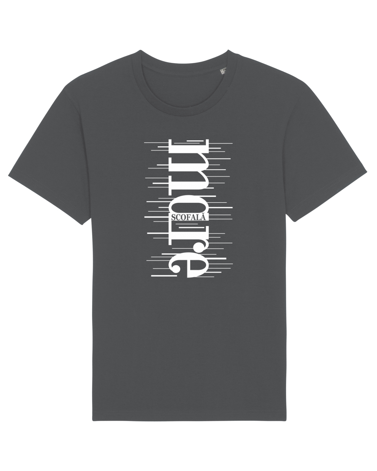 Tricou mânecă scurtă Unisex Rocker Anthracite