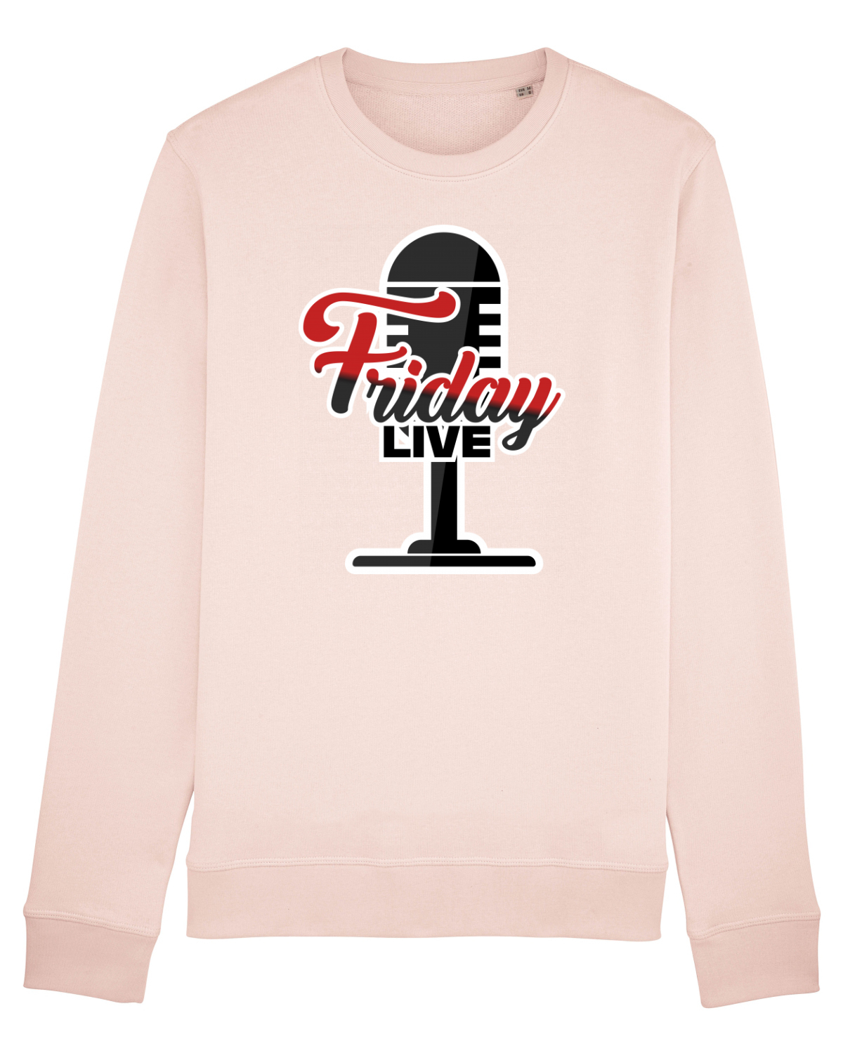 Bluză mânecă lungă Unisex Rise Candy Pink