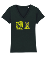 life with a cat Tricou mânecă scurtă guler V Damă Evoker