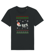 Mos Craciun cu zombi Tricou mânecă scurtă Unisex Rocker