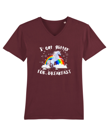 I eat glitter for breakfast Burgundy