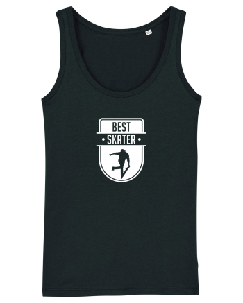 Cool Skateboarding Gift - Best Skater Badge Black