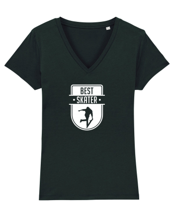 Cool Skateboarding Gift - Best Skater Badge Black
