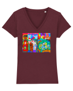 E despre muzica Tricou mânecă scurtă guler V Damă Evoker
