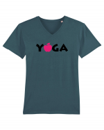 Yoga Design  Tricou mânecă scurtă guler V Bărbat Presenter
