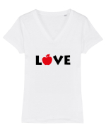 Love Design Tricou mânecă scurtă guler V Damă Evoker