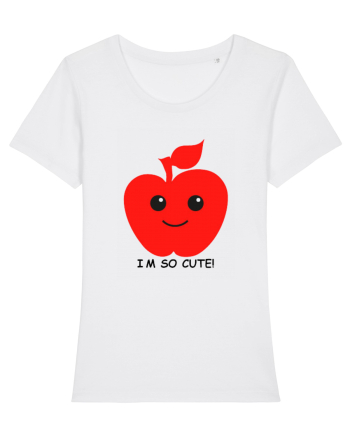 Cute Apple Design White