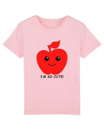 Cute Apple Design Cotton Pink