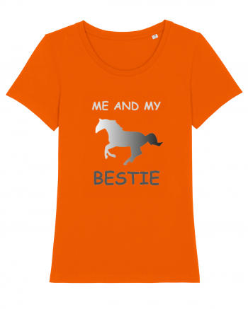 Horse Best Friend Design Bright Orange