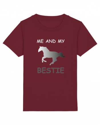 Horse Best Friend Design Burgundy