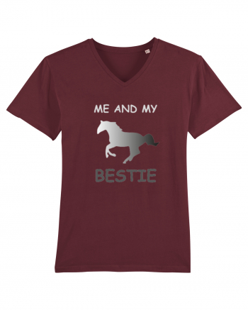 Horse Best Friend Design Burgundy