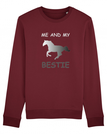 Horse Best Friend Design Burgundy