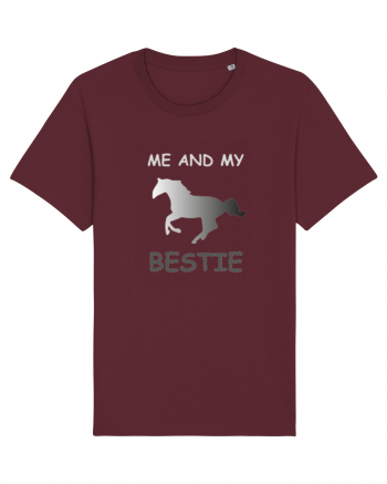 Horse Best Friend Design Burgundy