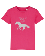 Happy Place Grey Design Tricou mânecă scurtă  Copii Mini Creator
