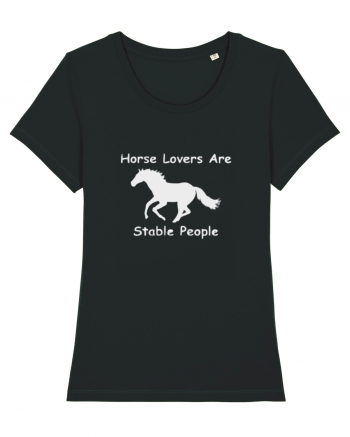 Horse Lovers Grey Design Black