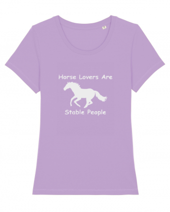 Horse Lovers Grey Design Lavender Dawn