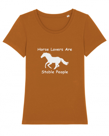 Horse Lovers Grey Design Roasted Orange