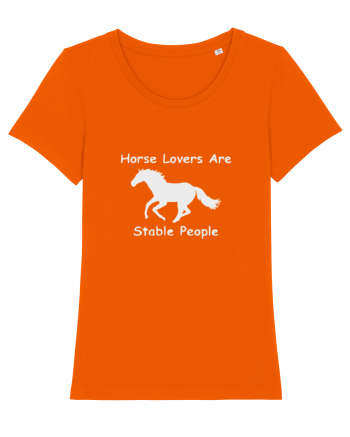 Horse Lovers Grey Design Bright Orange