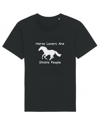 Horse Lovers Grey Design Black