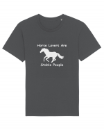 Horse Lovers Grey Design Tricou mânecă scurtă Unisex Rocker